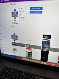 the screen of a laptop with a book on it